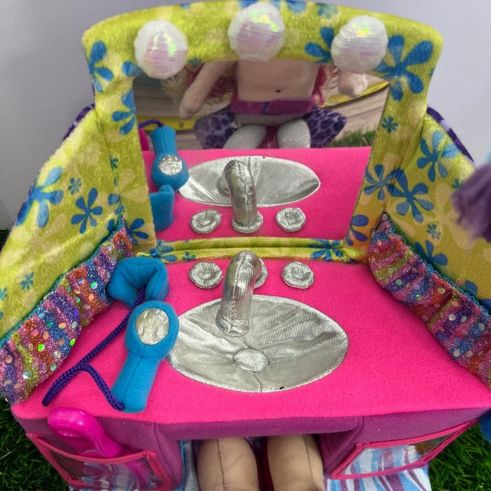 Manhattan‎ Toy Groovy Girls Plush Doll Salon Vanity Playset Pink Purple Y2K Toy